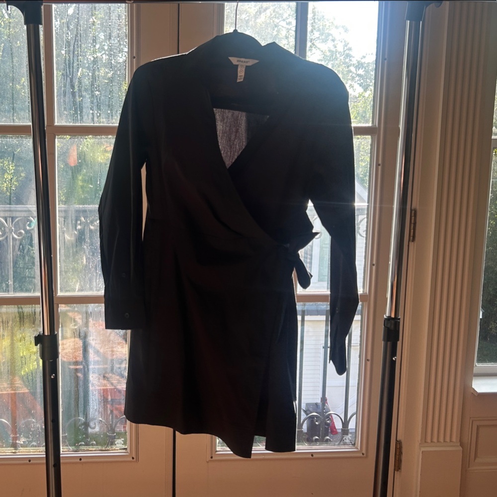 SPANX Black mini Wrap Dress